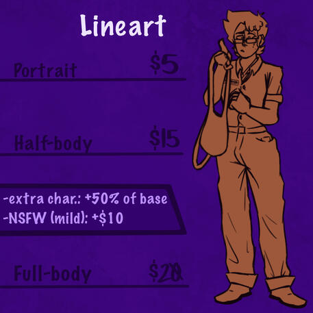 Lineart Comm. Sheet Lineart Comm. Sheet